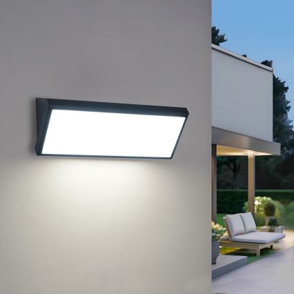 Brilagi - LED buitenwandlamp TRIANGLE LED/42W/230V 3000/4000/6500K zwart IP65