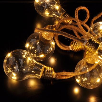 BRILAGI - LED decoratief lichtsnoer 10xLED/3xAA 1,8m warm wit