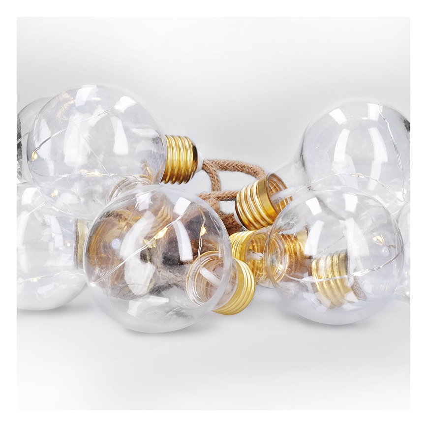 BRILAGI - LED decoratief lichtsnoer 10xLED/3xAA 1,8m warm wit