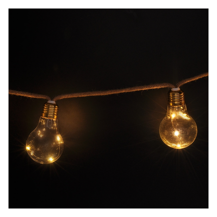BRILAGI - LED decoratief lichtsnoer 10xLED/3xAA 1,8m warm wit
