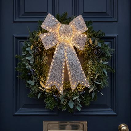BRILAGI - LED Décoration de Noël extérieure LED/3,3W/230V IP44 nœud argenté