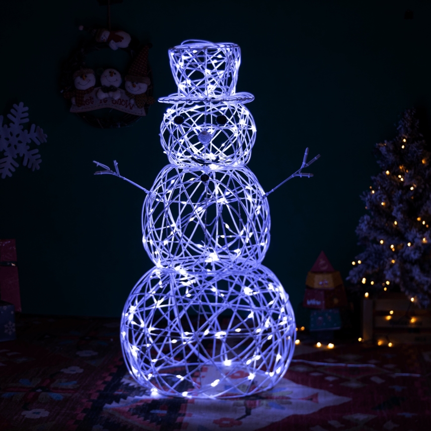 Brilagi - LED Décoration de Noël extérieure LED/3,6W/31/230V 6500K 90 cm IP44 bonhomme de neige
