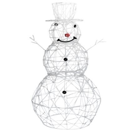 Brilagi - LED Décoration de Noël extérieure LED/3,6W/31/230V 6500K 90 cm IP44 bonhomme de neige