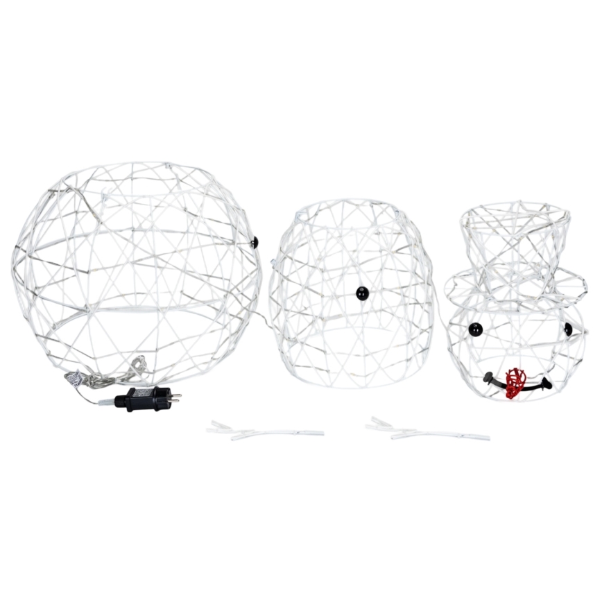BRILAGI - LED Décoration de Noël extérieure LED/3,6W/31/230V 6500K 90 cm IP44 bonhomme de neige
