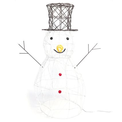 BRILAGI - LED Décoration de Noël extérieure LED/3,6W/8 fonctions 60 cm IP44 bonhomme de neige blanc froid