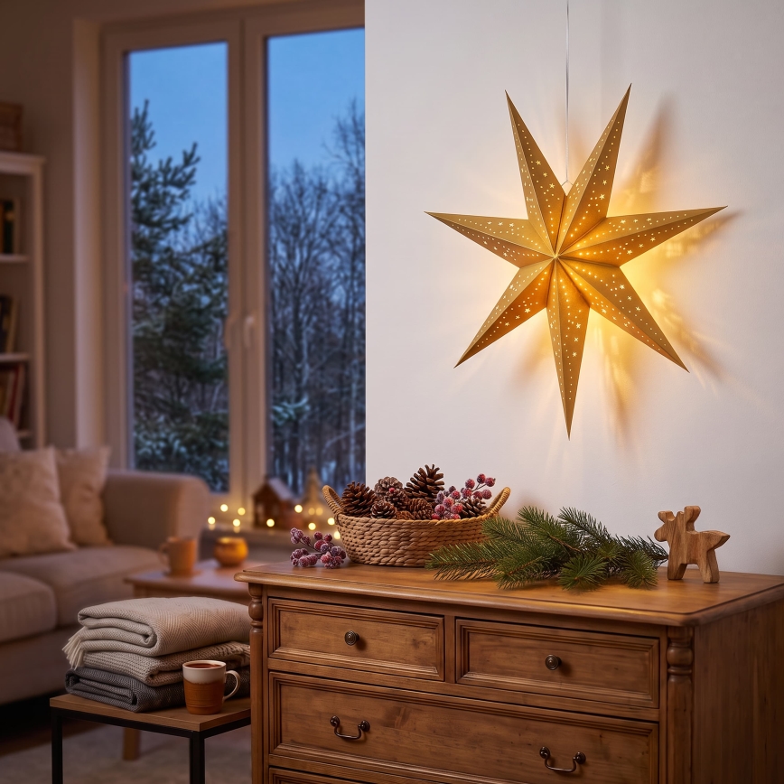 BRILAGI - LED Décoration de Noël LED/2xAA 60 cm étoile
