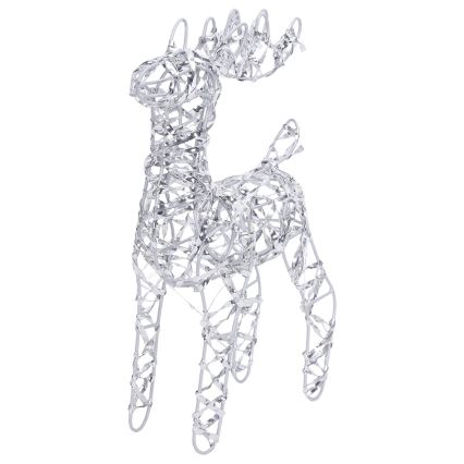 BRILAGI - décoration de Noël LED/3xAA 32 cm renne blanc chaud/argenté