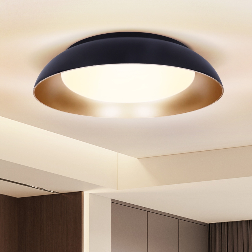 Brilagi - LED-dimbare plafondlamp ALVA LED/48W/230V 3000-6500K Ø 51 cm zwart + afstandsbediening