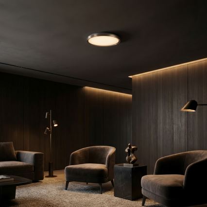 Brilagi - LED-dimbare plafondlamp FANCIA LED/48W/230V 3000-6500K pr. 39 cm antraciet + afstandsbediening