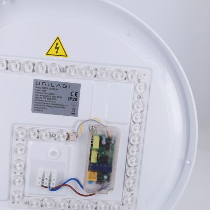 Brilagi - LED-dimbare plafondlamp FANCIA LED/48W/230V 3000-6500K pr. 39 cm antraciet + afstandsbediening