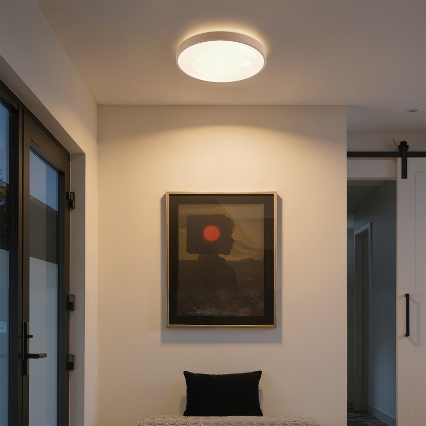 Brilagi - LED dimbare plafondlamp GLASS POOL DOUBLE LED/48W/230V 3000-6000K 40 cm beige + afstandsbediening