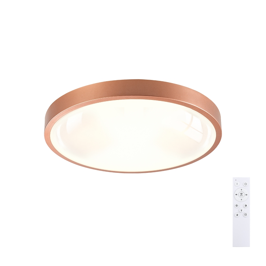 BRILAGI - LED-dimbare plafondlamp GLASS POOL DOUBLE LED/48W/230V Ø 40 cm koperkleurig + afstandsbediening