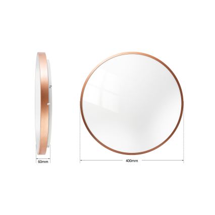 BRILAGI - LED-dimbare plafondlamp GLASS POOL DOUBLE LED/48W/230V Ø 40 cm koperkleurig + afstandsbediening