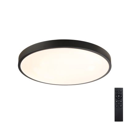 Brilagi - Dimbare LED-plafondlamp GLASS POOL DOUBLE LED/60W/230V 3000-6000K 50 cm zwart + afstandsbediening