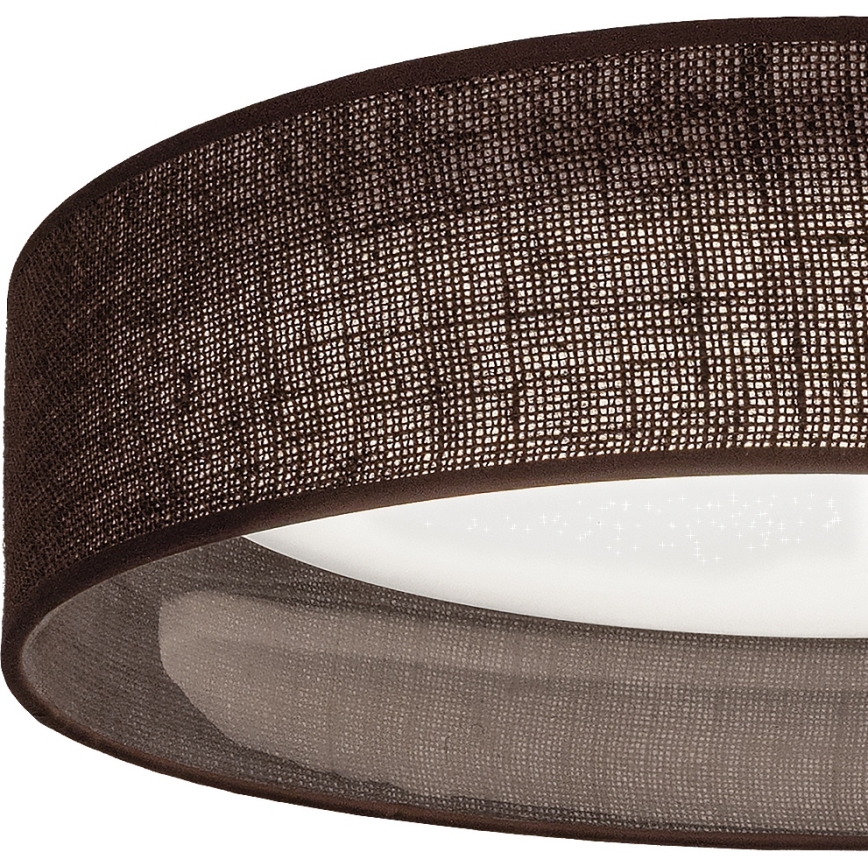 Brilagi - Dimbare LED-plafondlamp VELVET SMARTIX STARS LED/24W/230V 3000-6000K Ø 45 cm bruin Wi‑Fi Tuya Beacon + afstandsbediening