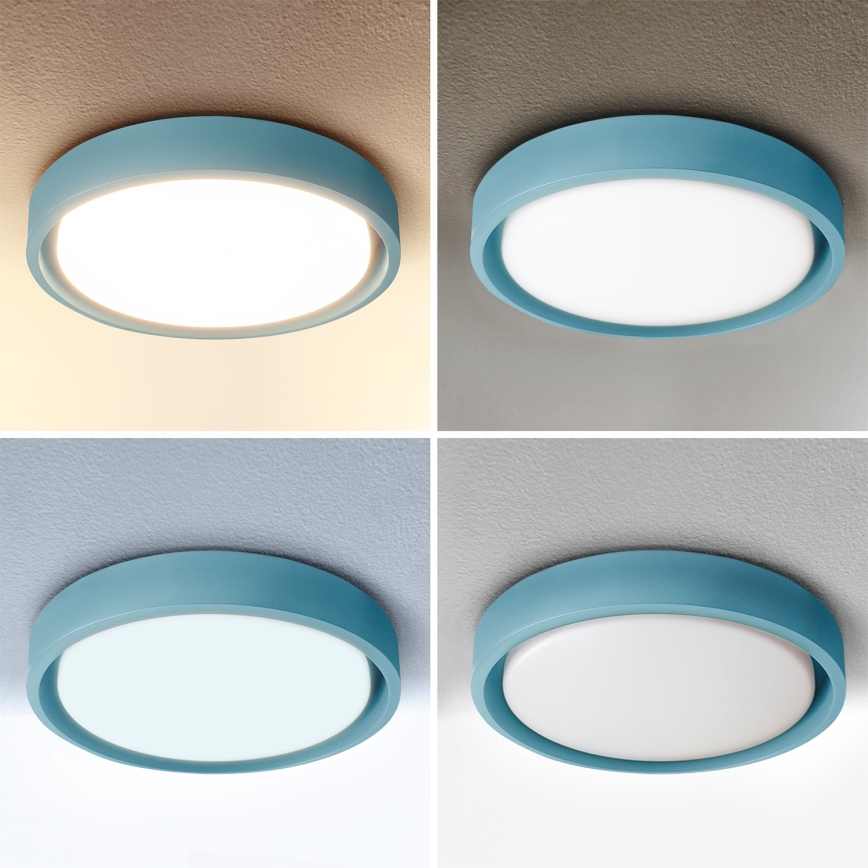 Brilagi - LED dimbare plafondlamp MATTEO LED/48W/230V 3000-6500K Ø 41 cm turquoise + afstandsbediening