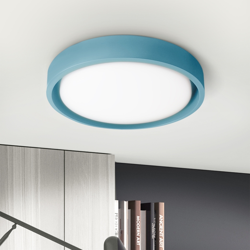 Brilagi - LED dimbare plafondlamp MATTEO LED/48W/230V 3000-6500K Ø 41 cm turquoise + afstandsbediening