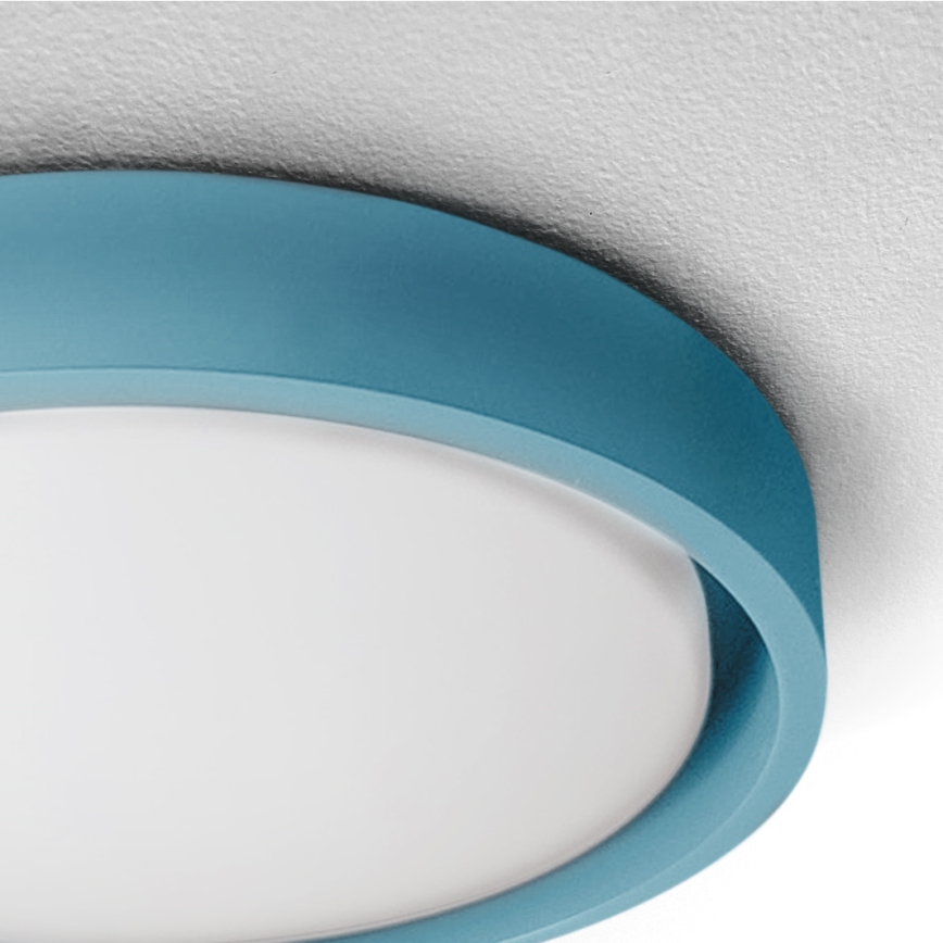 Brilagi - LED dimbare plafondlamp MATTEO LED/48W/230V 3000-6500K Ø 41 cm turquoise + afstandsbediening