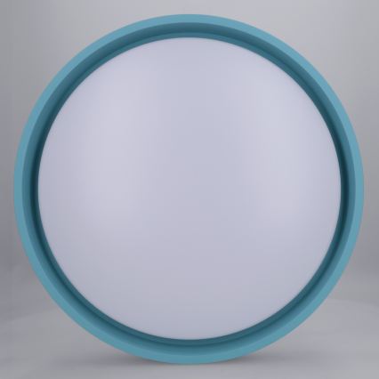 Brilagi - LED dimbare plafondlamp MATTEO LED/48W/230V 3000-6500K Ø 41 cm turquoise + afstandsbediening