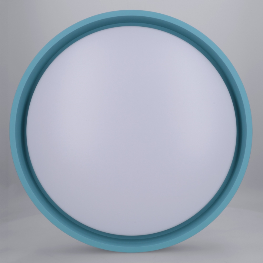 Brilagi - LED dimbare plafondlamp MATTEO LED/48W/230V 3000-6500K Ø 41 cm turquoise + afstandsbediening