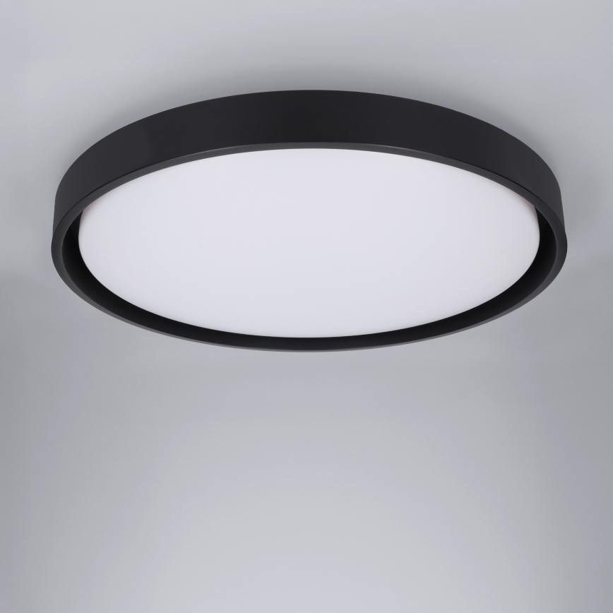 Brilagi - Dimbare LED-plafondlamp MATTEO, 60 W, 230 V, 3000–6500 K, Ø 51,5 cm, zwart, incl. afstandsbediening