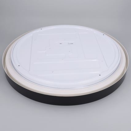 Brilagi - Dimbare LED-plafondlamp MATTEO, 60 W, 230 V, 3000–6500 K, Ø 51,5 cm, zwart, incl. afstandsbediening