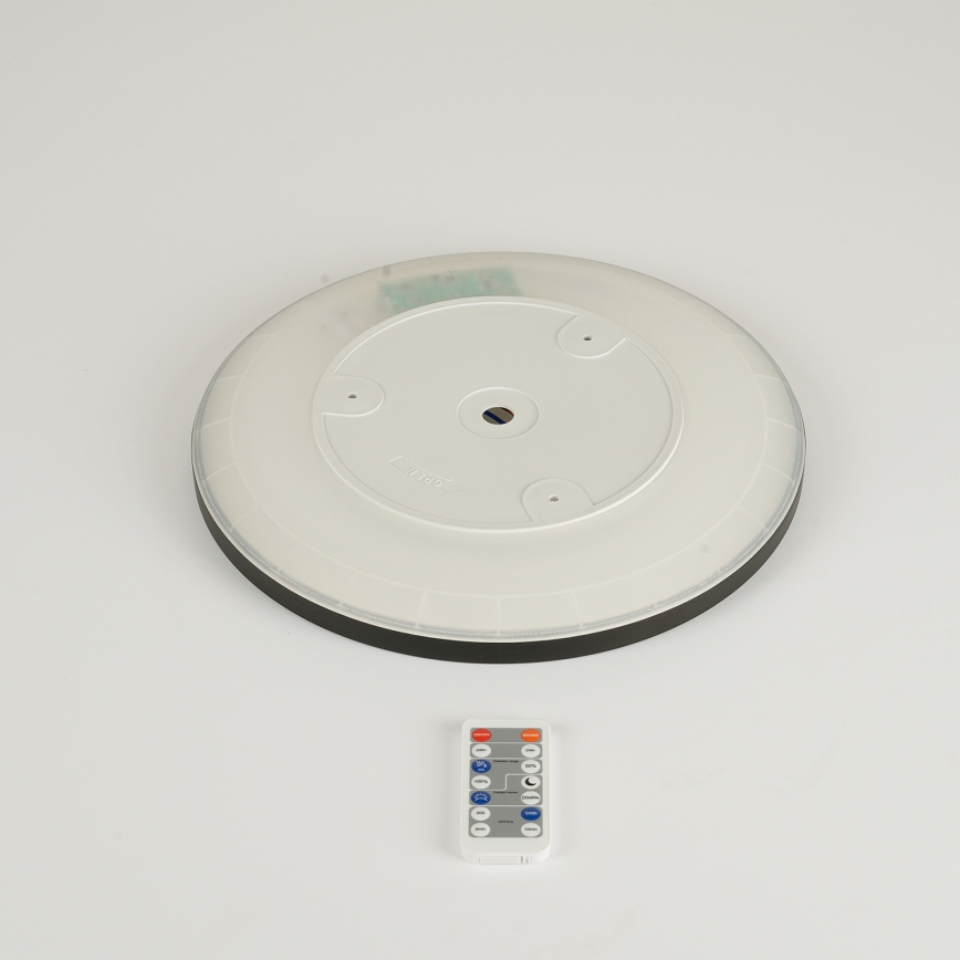 Brilagi - LED dimbare lamp met bewegings- en schemersensor ULTRA SLIM LED/18W/230V Ø 30 cm + afstandsbediening