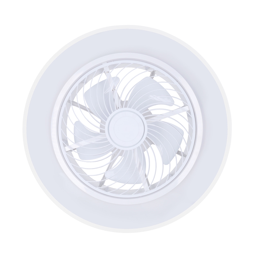 Brilagi - Dimbare LED-plafondlamp met ventilator, 30W, 230V, 3000–6500K, Ø 50 cm, wit + afstandsbediening