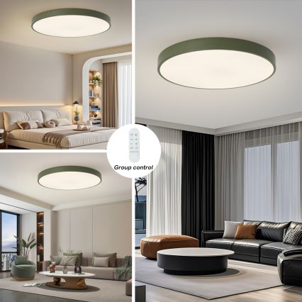 Brilagi - Dimbare LED-armatuur POOL SMART LED/128W/230V Ø 100 cm Wi‑Fi Tuya + afstandsbediening, groen