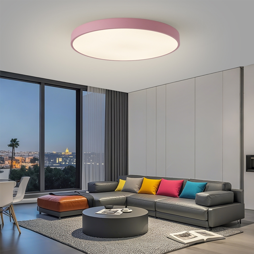 Brilagi - Dimbaar LED-armatuur POOL SMART LED/128W/230V Ø 100 cm Wi-Fi Tuya + afstandsbediening roze