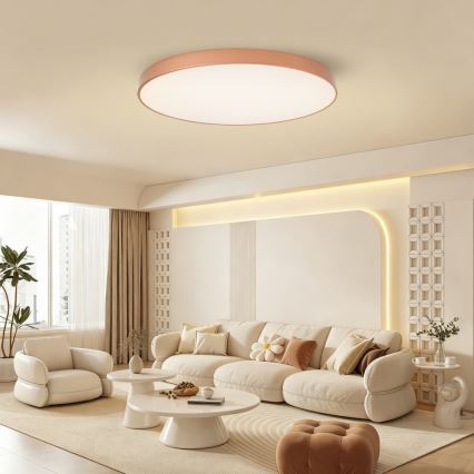 BRILAGI - Dimbare LED-plafondlamp POOL SMART LED/128W/230V 100 cm 3000-6000K Wi-Fi Tuya bronskleurig + met afstandsbediening