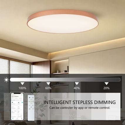 BRILAGI - Dimbare LED-plafondlamp POOL SMART LED/180W/230V 3000-6000K 120 cm bronskleurig Wi-Fi Tuya + afstandsbediening