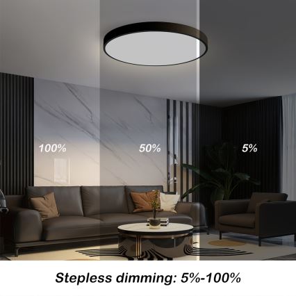 Brilagi - LED dimbare plafondlamp POOL SMART LED/60W/230V 3000-6000K 50 cm + afstandsbediening