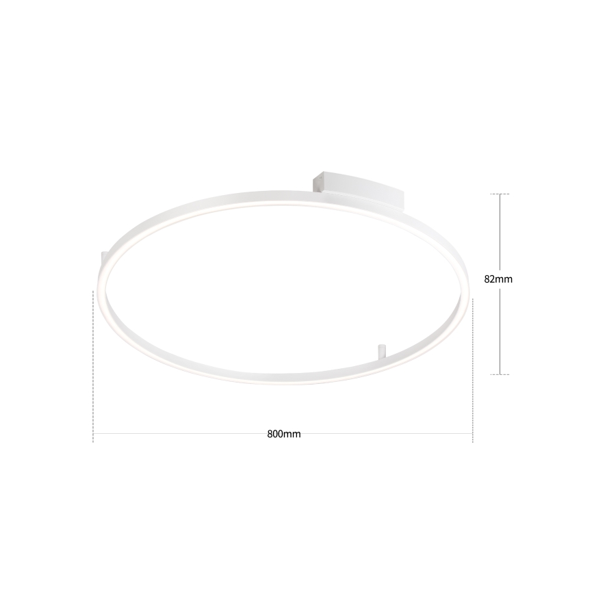 Brilagi - LED-dimbare plafondlamp PORTOFINO LED/60W/230V 3000-6000K Ø 80 cm wit + afstandsbediening