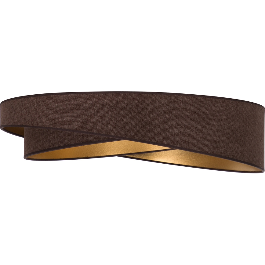 BRILAGI - LED Dimbaar plafondlamp VELVET TWIST LED/36W/230V 3000-6000K Ø 65 cm Wi-Fi Tuya Beacon bruin/goud + afstandsbediening