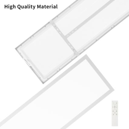 Brilagi - LED dimbare plafondlamp voor de badkamer FRAME SMART LED/50W/230V 120x30 cm 3000-6000K IP44 zilver + afstandsbediening