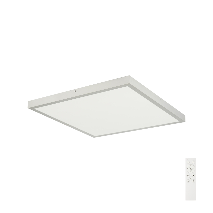Brilagi - LED dimbare badkamerplafondlamp FRAME SMART LED/50W/230V 60x60 cm 3000-6000K IP44 zilverkleurig + afstandsbediening