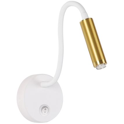 Brilagi - LED Dimbaar flexibel wand lamp MAYA 1xG9/4W/230V wit/goud 2700-6500K Wi-Fi Tuya