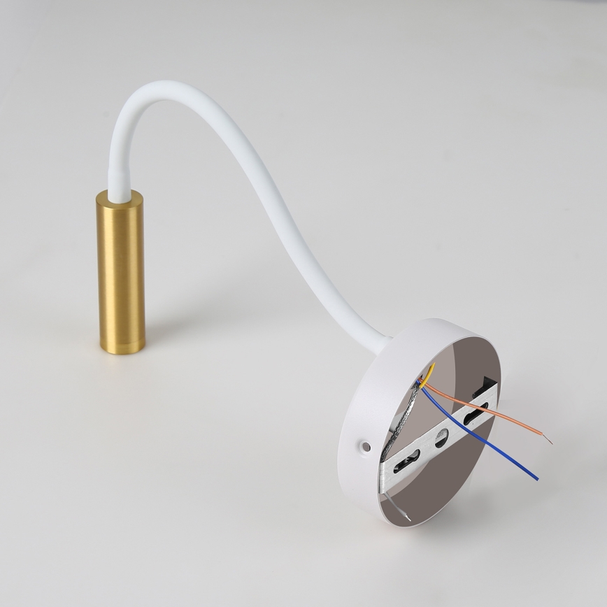 Brilagi - LED Dimbaar flexibel wand lamp MAYA 1xG9/4W/230V wit/goud 2700-6500K Wi-Fi Tuya