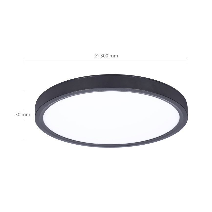 Brilagi - Dimbare LED plafondlamp ESTELA LED/36W/230V 3000-6500K ø 30 cm zwart + afstandsbediening
