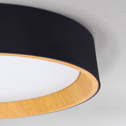 Brilagi - Dimbare LED plafondlamp LARIOS LED/60W/230V 3000-6500K ø 49 cm zwart + afstandsbediening