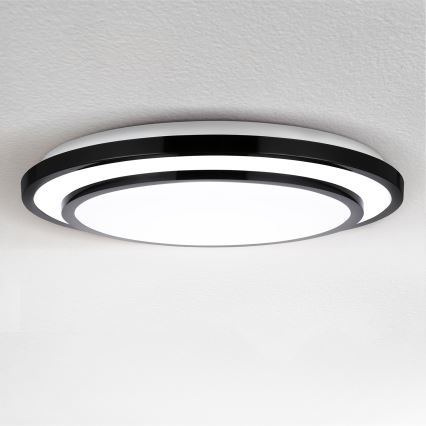 Brilagi - Dimbare LED plafondlamp LUCIANO LED/48W/230V 3000-6500K ø 39 cm zwart + afstandsbediening
