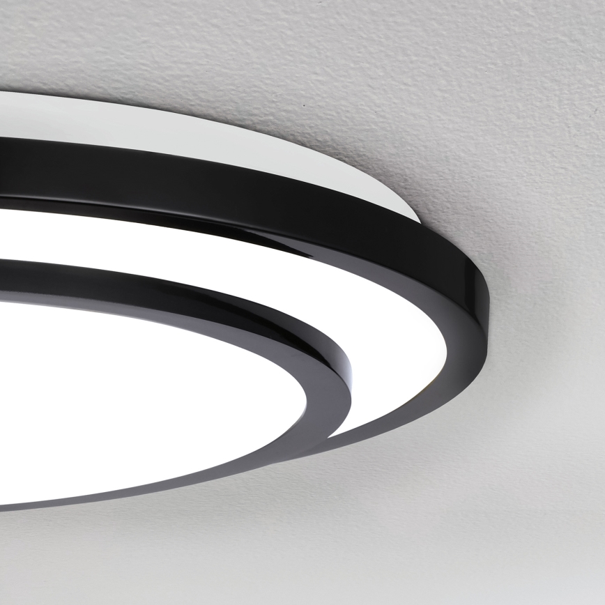 Brilagi - Dimbare LED plafondlamp LUCIANO LED/48W/230V 3000-6500K ø 39 cm zwart + afstandsbediening