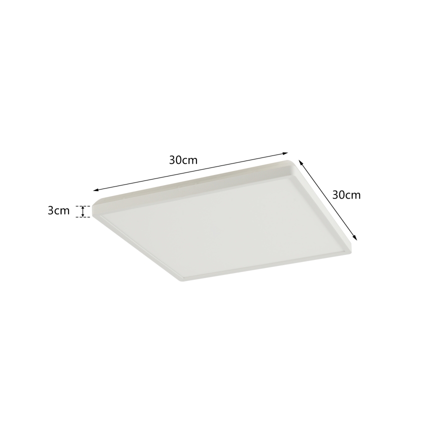 Brilagi - LED dimbaar licht met motion en dusk sensor ULTRA SLIM LED/18W/230V 30x30 cm + afstandsbediening
