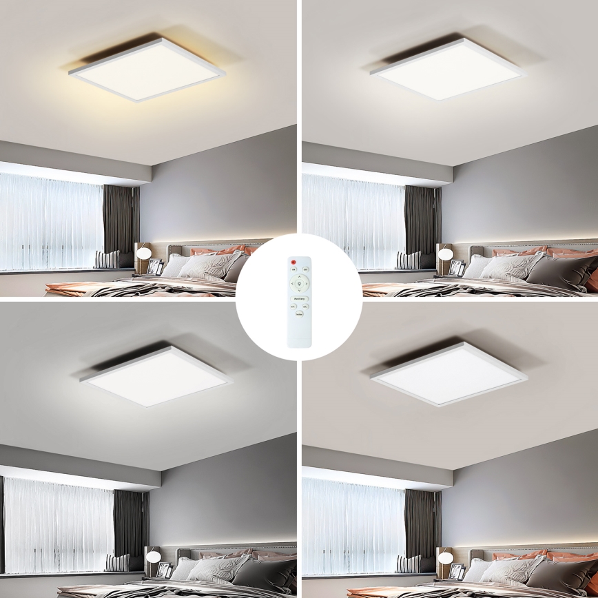 Brilagi - Dimbare LED plafondlamp SLIMFRAME LED/25W/230V 30x30 cm 3000-6000K wit + afstandsbediening