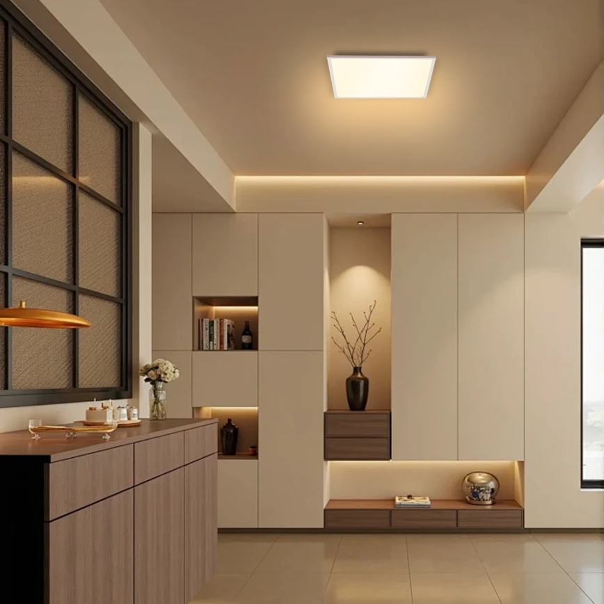Brilagi - Dimbare LED plafondlamp SLIMFRAME LED/25W/230V 30x30 cm 3000-6000K wit + afstandsbediening