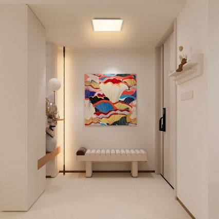 Brilagi - Dimbare LED plafondlamp SLIMFRAME LED/25W/230V 30x30 cm 3000-6000K wit + afstandsbediening