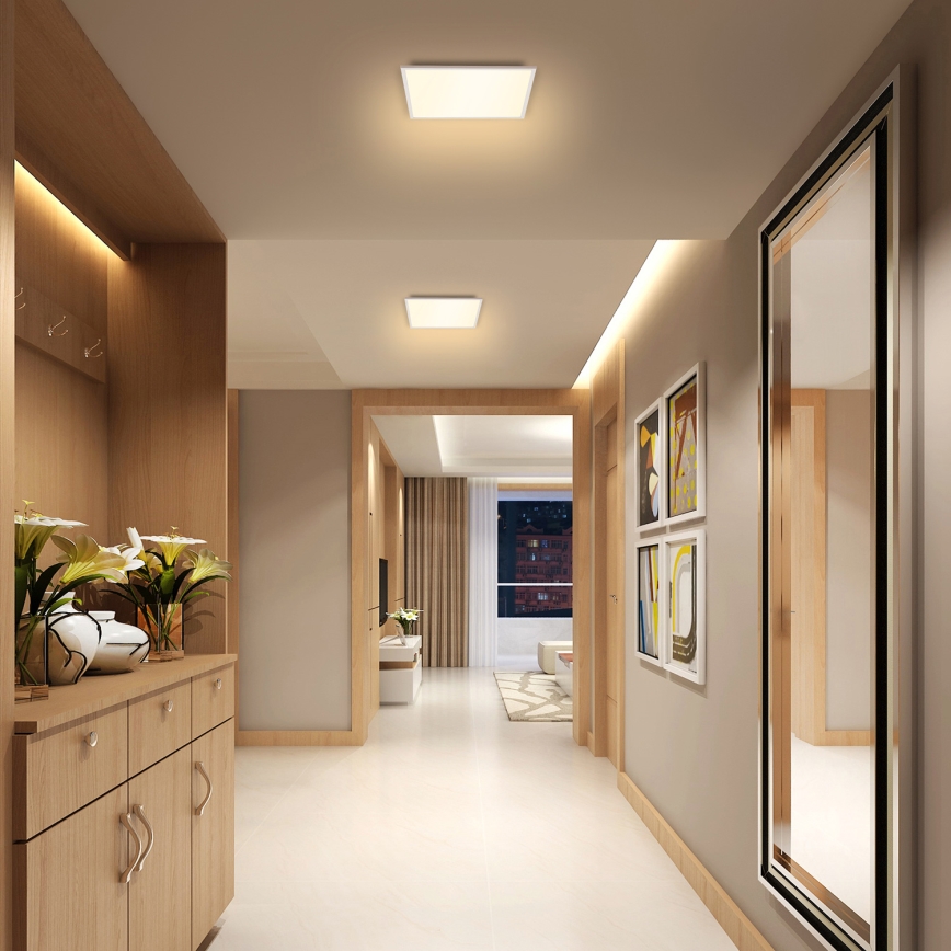 Brilagi - Dimbare LED plafondlamp SLIMFRAME LED/25W/230V 30x30 cm 3000-6000K wit + afstandsbediening