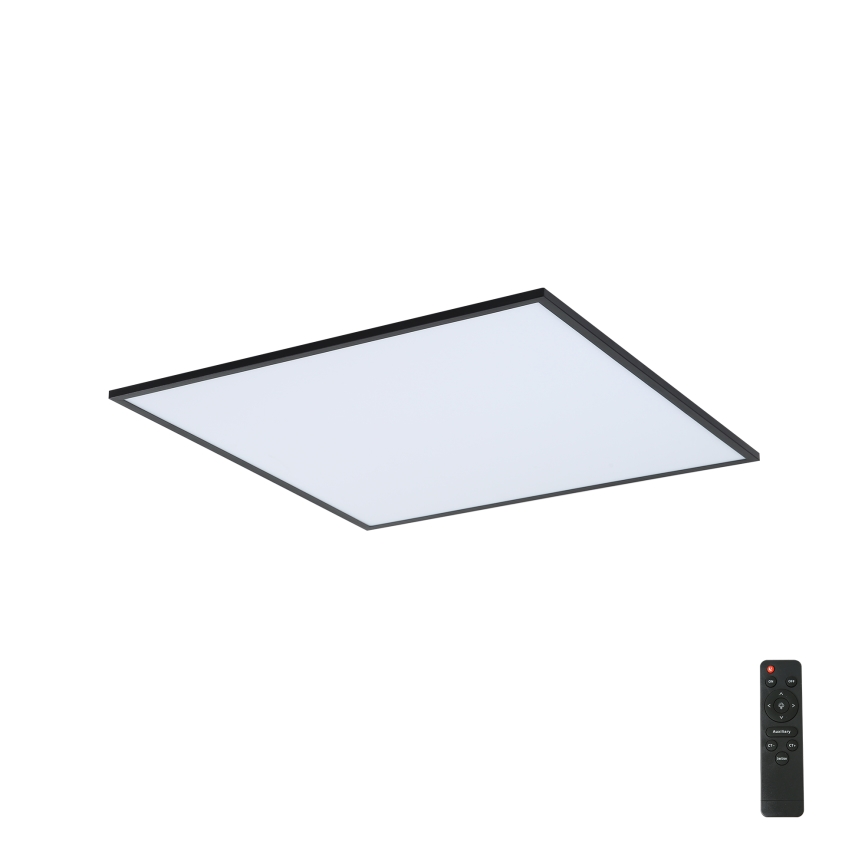 Brilagi - Dimbare LED Plafondlamp SLIMFRAME LED/58W/230V 60x60 cm 3000-6000K zwart + afstandsbediening