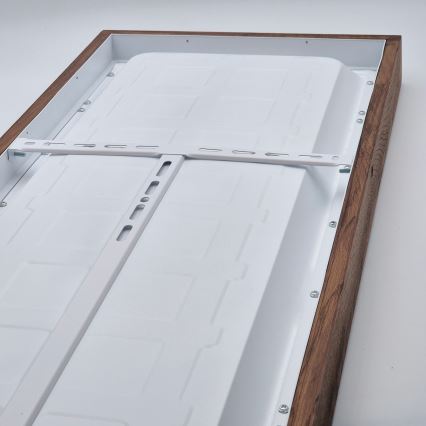 Brilagi - LED Dimbare badkamer plafondverlichting WOODY FRAME LED/50W/230V eiken kers 120x30 cm 3000-6000K IP44 + afstandsbediening